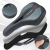 Bike Seat for Men and Women Comfortable Bicycle Saddle Gel and Foam Padding Ergonomic 5 Zone Design Shock Absorbing Waterproof Fits Road Bike Mountain