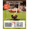 Rotisserie Grill, AC120V 8 Level Height Electric Rotisserie Grill Kit, BBQ Grills Rotisseries Kit with 88 lbs Load Capacity, 38W Motor