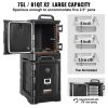 Insulated Food Pan Carrier, 81 Qt x 2 Pack Hot Box for Catering, Food Box Carrier with Double Buckles, Front Loading Food Warmer with Handles