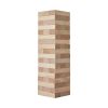 Tumbling Timber Toy, 54 Blocks Medium Tumble Tower Blocks Game, Pine Wood Tumbling Tower Game with Carry Bag and Scoreboard, Wooden Stacking Game