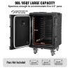 Insulated Food Pan Carrier, 95 Qt Hot Box for Catering, Food Box Carrier with Buckle, Front Loading Food Warmer with Handles