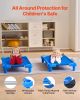 Stackable Kiddie Cot, Pack of 6, Portable Toddler Nap Cots, Standard Size 40" L x 23" W Daycare Cots for Kids