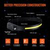 VEVOR 2PCS Rechargeable Headlamp, 350 lumens 230Â° Wide Beam, 6 Lighting Modes IPX4 Waterproof LED Head Lamp, with Motion Sensor for Camping, Hiking
