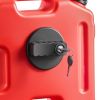 Fuel Container, 2.6 Gallon, Gas Can with Spout and Lockable Bracket, 15 L/min Max Flow Rate, Secure & Leak-proof
