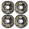 Electric Trailer Brake Assembly, 12" x 2", 2 Pairs Self-Adjusting Electric Brakes Kit for 7000 lbs Axle, 5-Hole Mounting