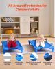 VEVOR Stackable Kiddie Cot, Pack of 4, Portable Toddler Nap Cots, Standard Size 52" L x 23" W Daycare Cots for Kids