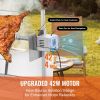 Rotisserie Grill with Windscreen, BBQ Whole Pig Lamb Goat Charcoal Spit Grill, 35 Inch 90 Lbs Capacity