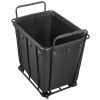 Laundry Cart, Rolling Grocery Utility Cart with Waterproof Liner & Swivel Wheels, 260 LBS Large Load Capacity, Heavy Duty Shopping Basket for Laundry