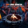 Fire Pit Ring, Fire Pit Insert with Barbecue Fire Ring, 35-In Outer/31-In Inner Diameter, 8.5in Height