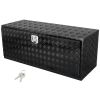 Underbody Truck Box, 60" x 24" x 24" Pickup Storage Box, Heavy Duty Aluminum Diamond Plate Tool Box with Lock and Keys