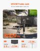 VEVOR Trailer Jack, 8000 lbs Dynamic Load Capacity, Weld-on Pipe-Mount Swivel Trailer Jack with Ergonomic Handle, 15-inch Vertical Travel