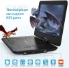 DBPOWER 17.9" Portable DVD Player with 15.6" Large HD Swivel Screen, 6 Hour Rechargeable Battery, Support USB/SD and Multiple Disc Formats