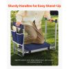 Garden Kneeler and Seat, 11 in Wide Thick Kneeling Pad, Heavy Duty Garden Kneeling Stool, Folding Garden Seat with 1 Tool Bag