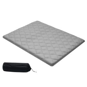 Japanese Tatami Mat, Queen Size Foldable Japanese Tatami Mattress, Futon Mattress with Storage Bag & Fastener, 9-Layer Floor Mat for Sleeping (Default: Default)