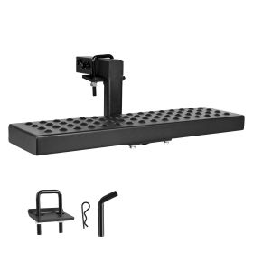 Hitch Step for 2 Inch Receiver, Universal Rear Bumper Guard Protector with 350 LBS Load Capacity (Default: Default)