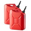Metal Fuel Container, 5.3 Gallon, Fuel Jerry Can with Spout and Comfort Handle, 6 L/min Max Flow Rate