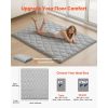 Japanese Tatami Mat, Queen Size Foldable Japanese Tatami Mattress, Futon Mattress with Storage Bag & Fastener, 9-Layer Floor Mat for Sleeping
