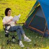 360Â° Swivel Hunting Chair Portable Foldable Hunting Chair with Mesh Cup Holder and Storage Pockets